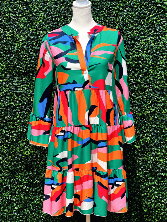 Multi-Color Tunic Dress