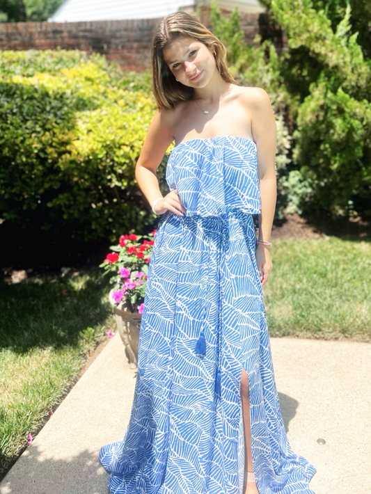 Santorini Strapless Maxi Dress